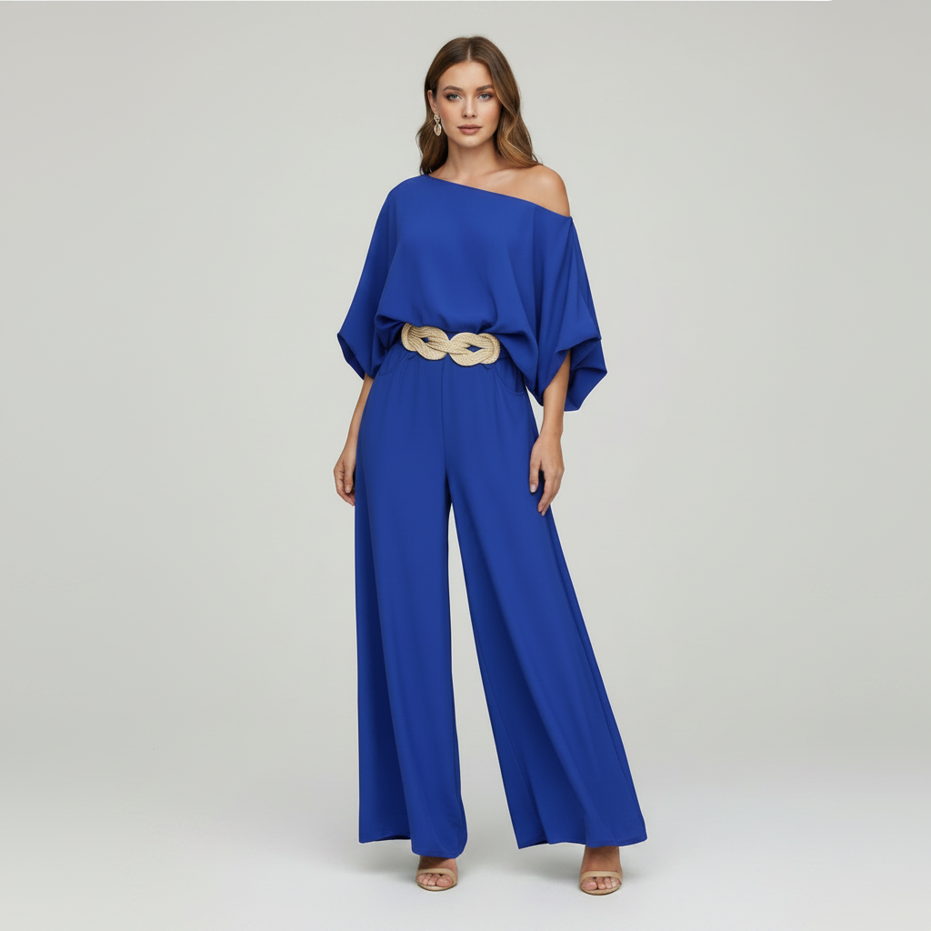 Rosa Long Sleeve Lounge Set | Women's Wide-Leg Two-Piece