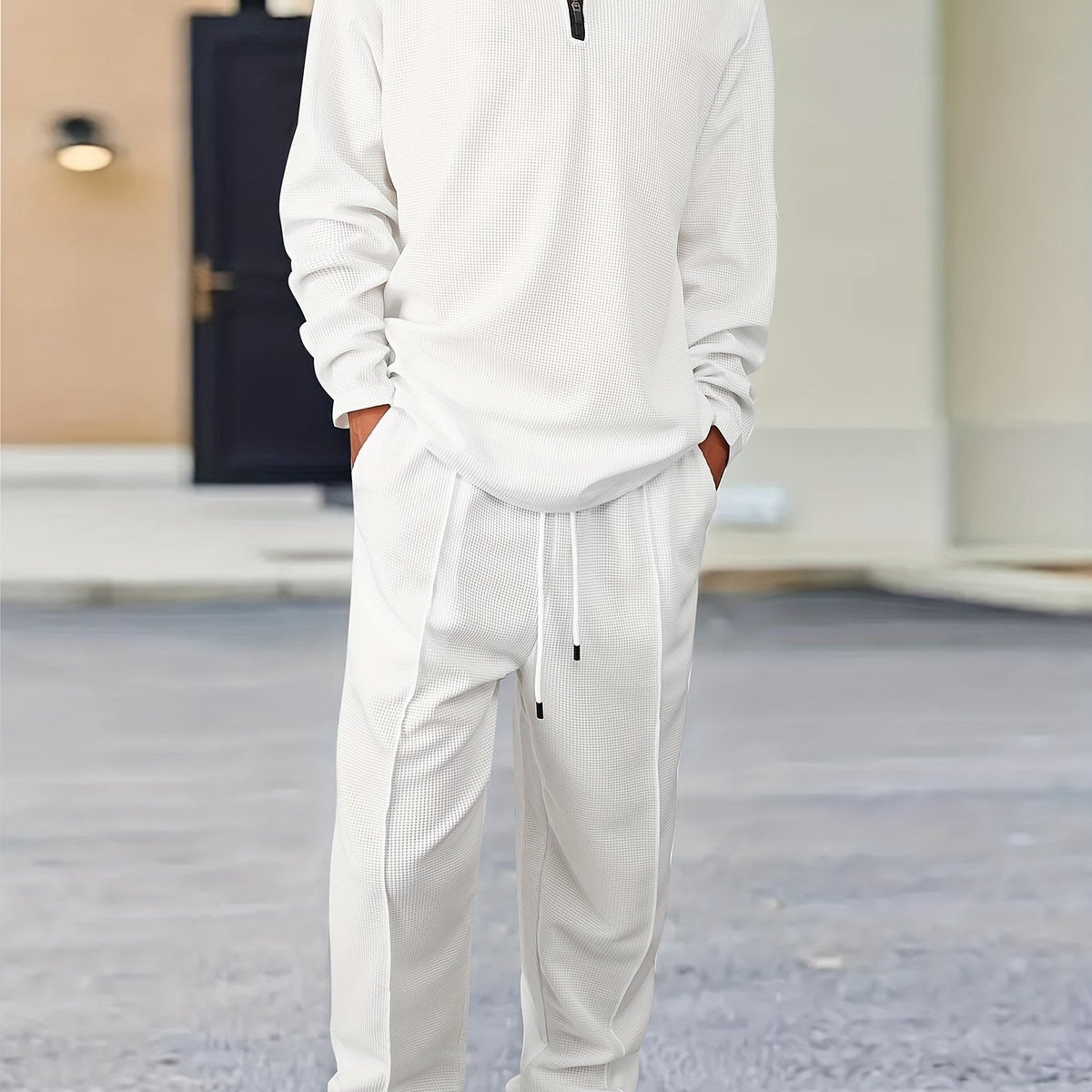 Xavier | Relaxed Waffle-Knit Two-Piece Set