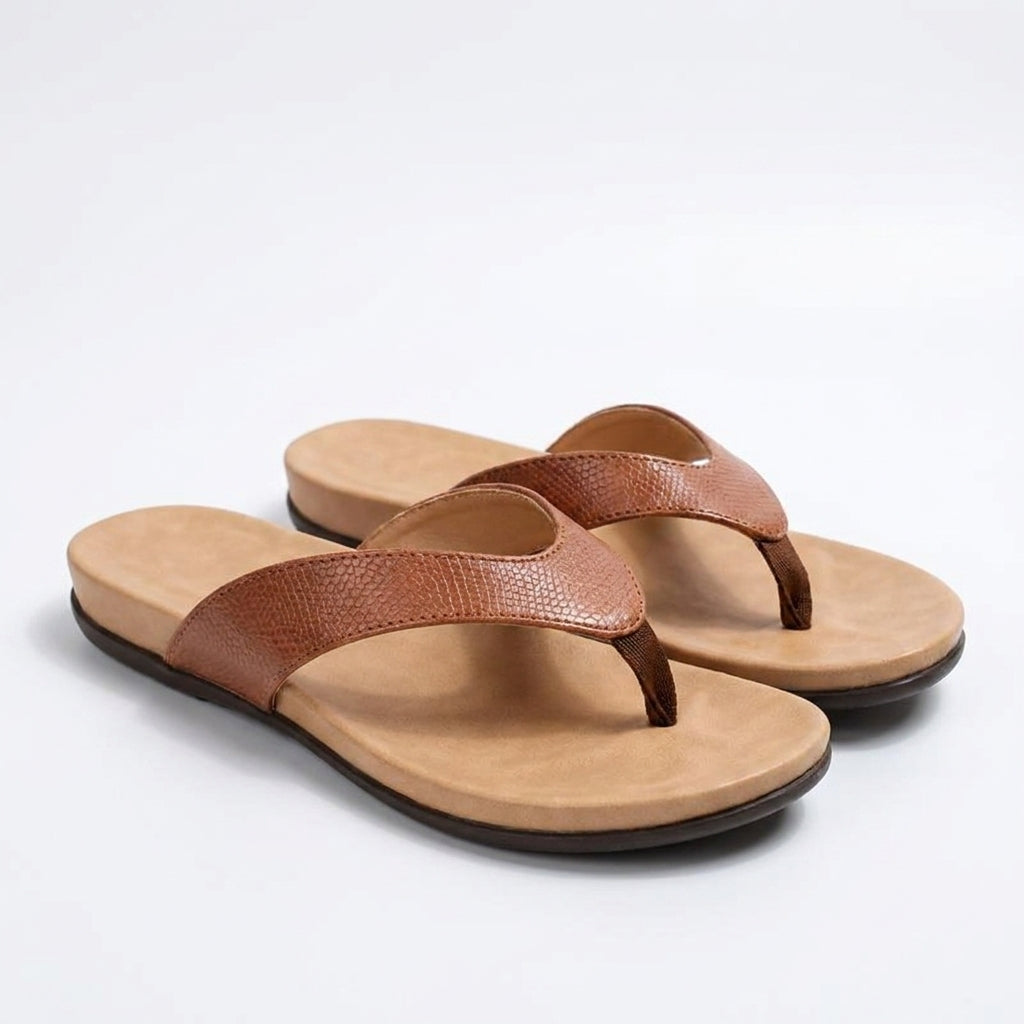 Freya Comfort Slipper | Women's Open-Toe Supportive Slipper