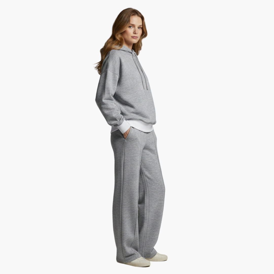 Renata Hooded Wide-Leg Lounge Set | Women's Two-Piece