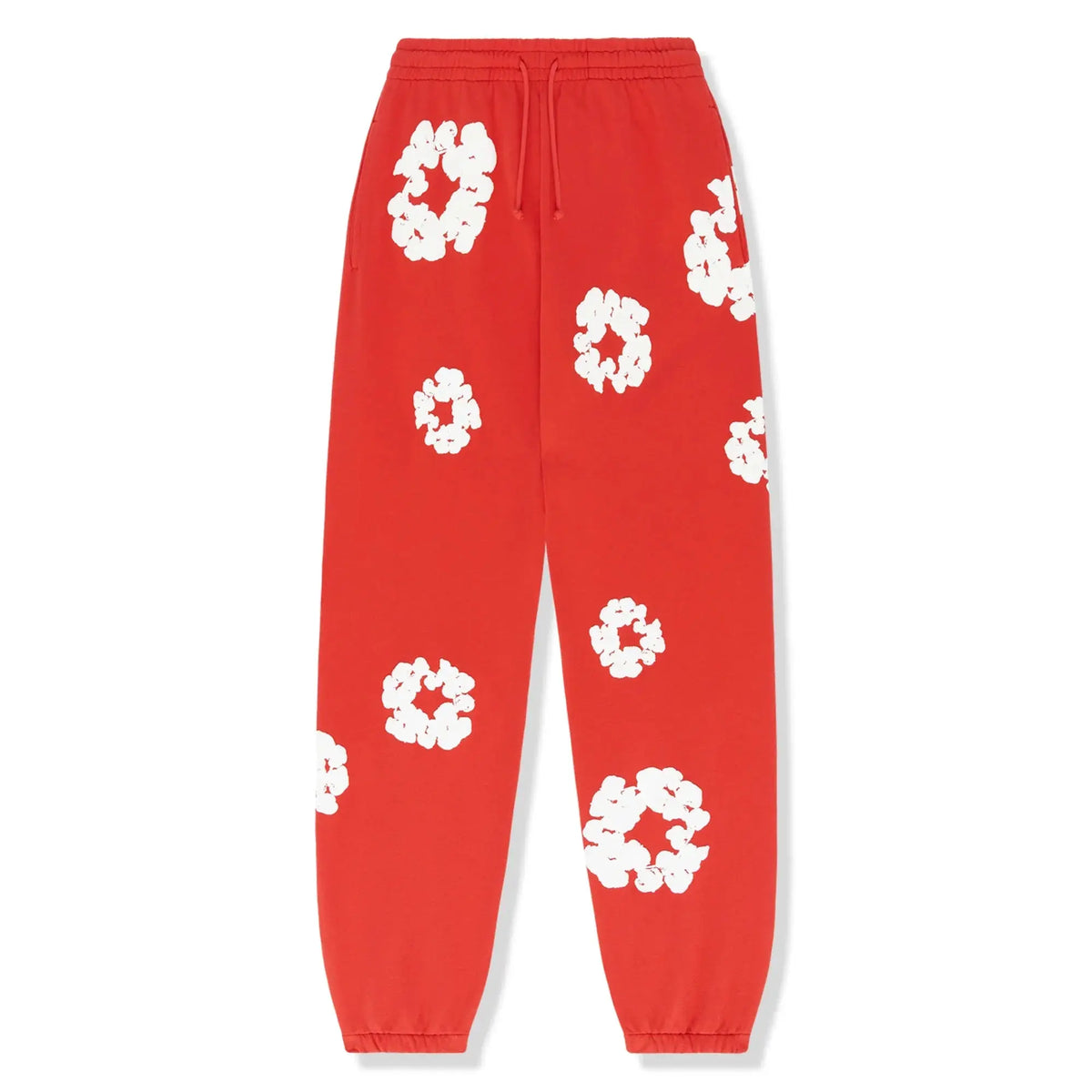 Hooded Tracksuit Set with Drawstring Trousers and Floral Detail