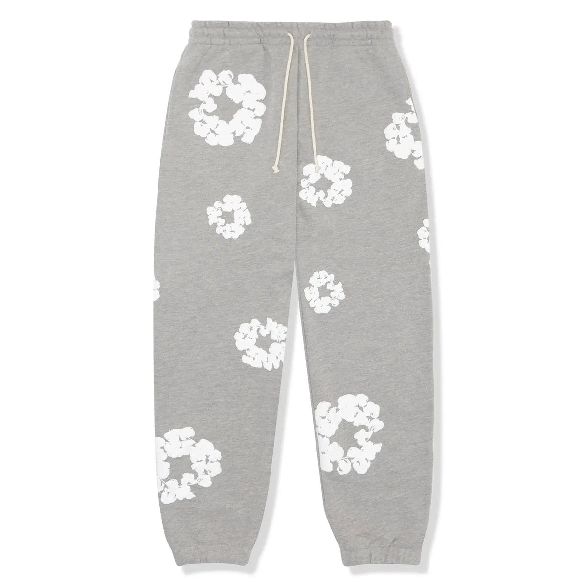 Hooded Tracksuit Set with Drawstring Trousers and Floral Detail