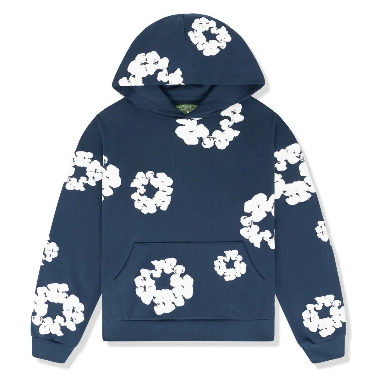 Hooded Tracksuit Set with Drawstring Trousers and Floral Detail