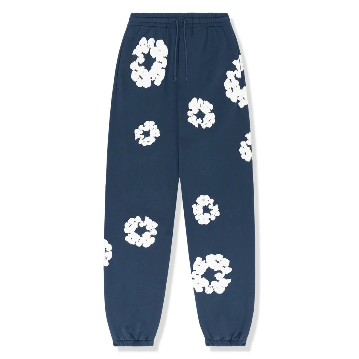 Hooded Tracksuit Set with Drawstring Trousers and Floral Detail