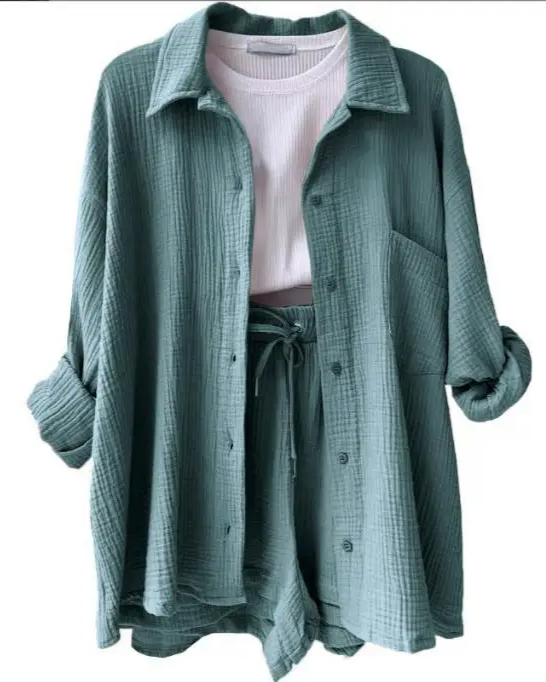 Sienna | Women's Lightweight Lounge Set with Relaxed Shorts