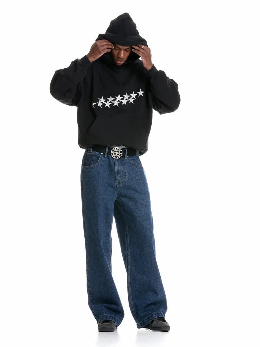 Matilda | Oversized Hoodie with Star Print