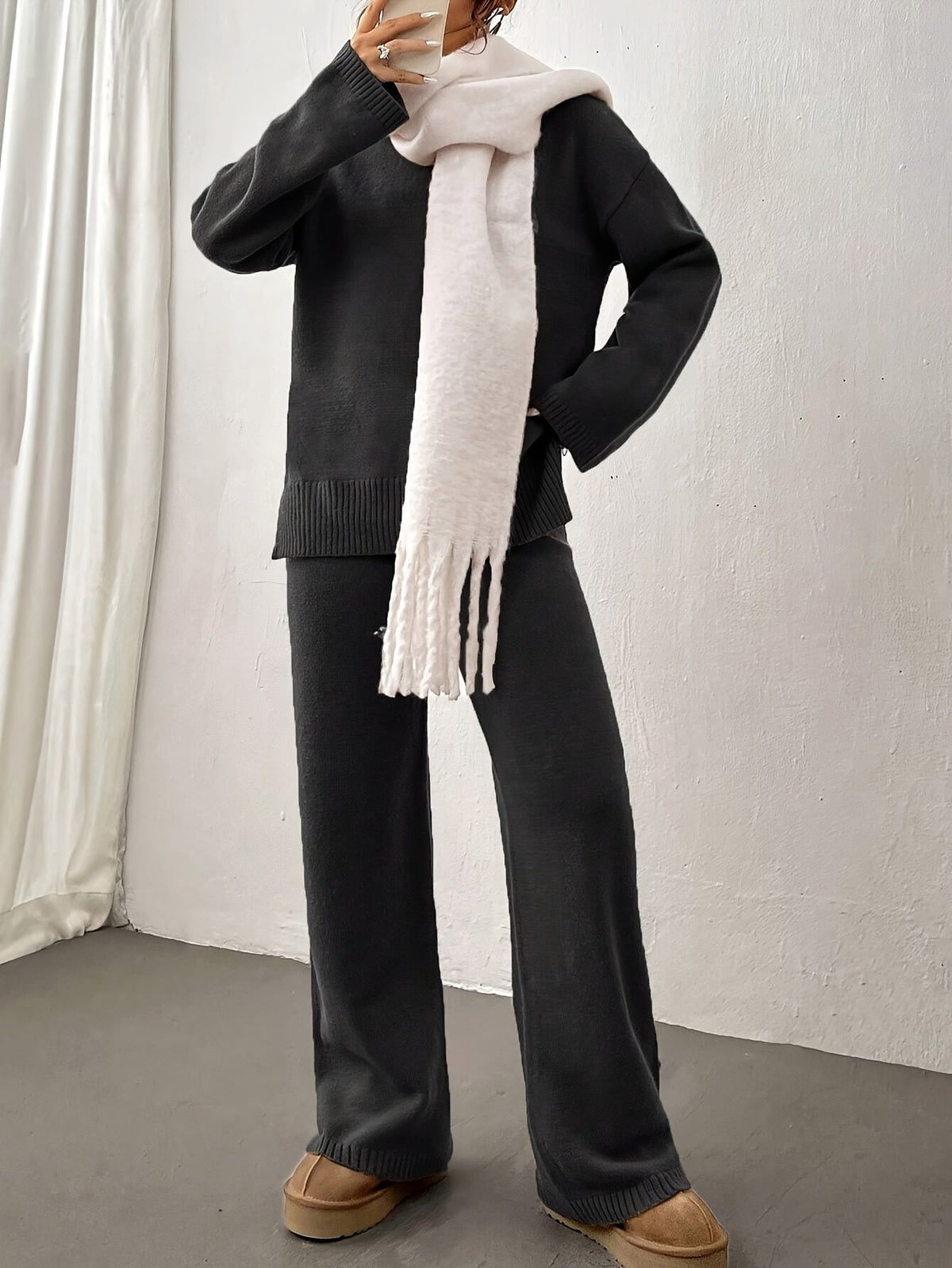 Elodie Knit Sweater & Wide-Leg Set | Women's Two-Piece Co-ord