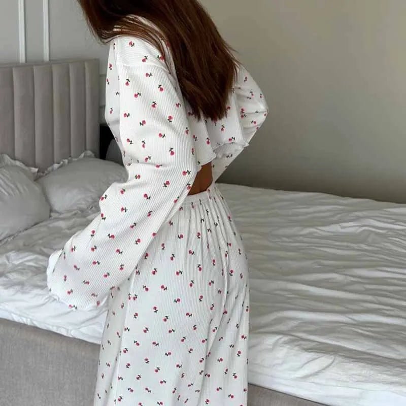 Aiza Long Sleeve Floral Pajama Set