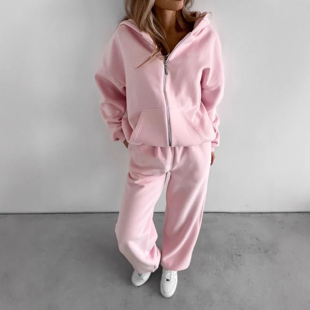 Cecilia Oversized Hoodie Tracksuit | Women's Wide-Leg Set