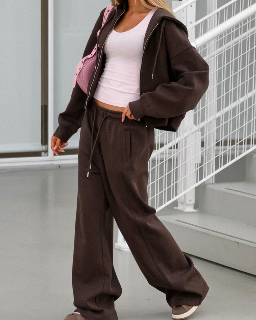 Ethel Zip-Up Tracksuit Set | Women's Hooded Two-Piece
