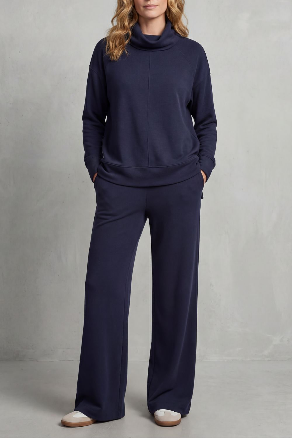 Luverra Turtleneck Lounge Set | Women's Wide-Leg Two-Piece