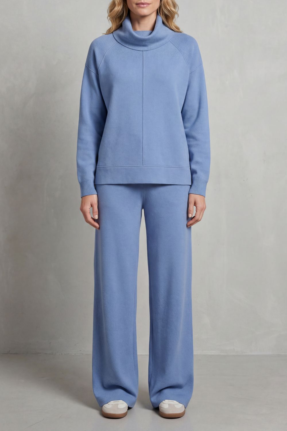 Luverra Turtleneck Lounge Set | Women's Wide-Leg Two-Piece