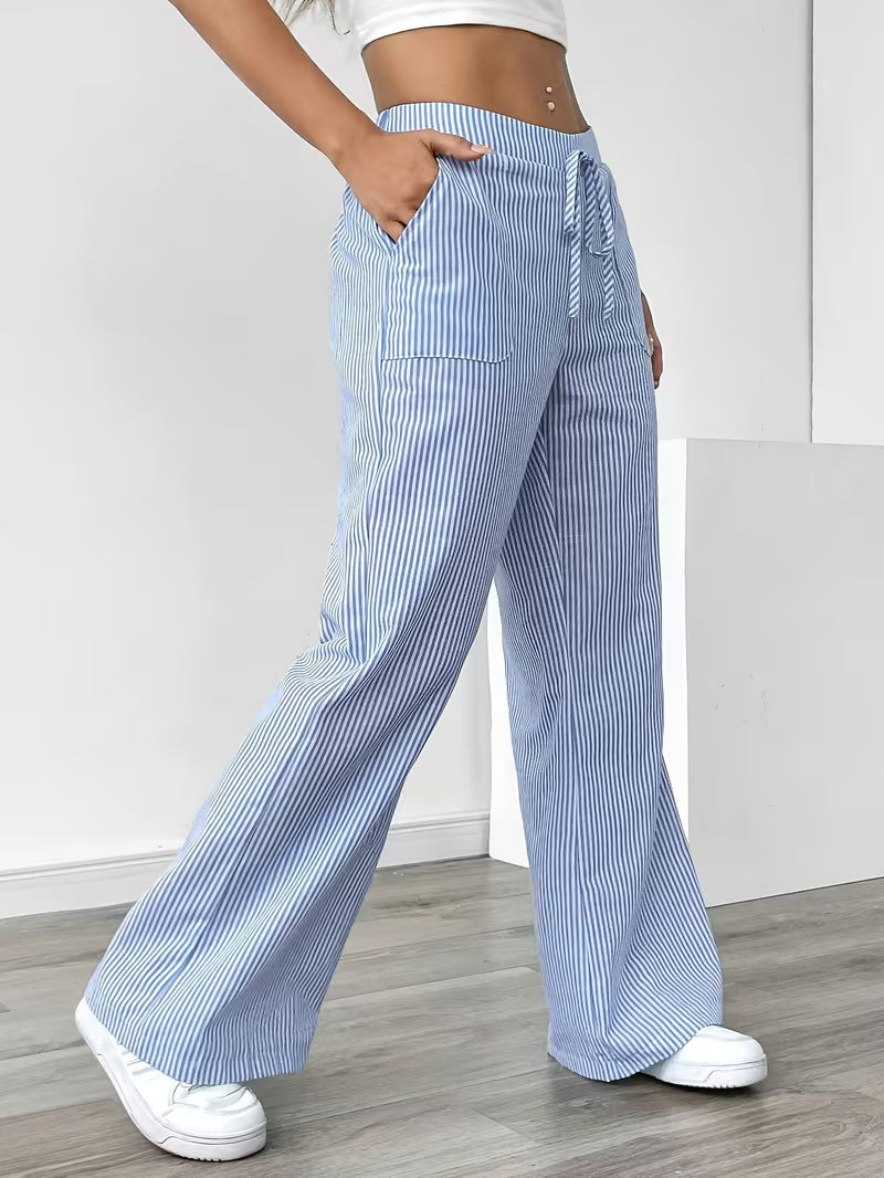 Mary Wide-Leg Lounge Pants | Women's Drawstring Trousers