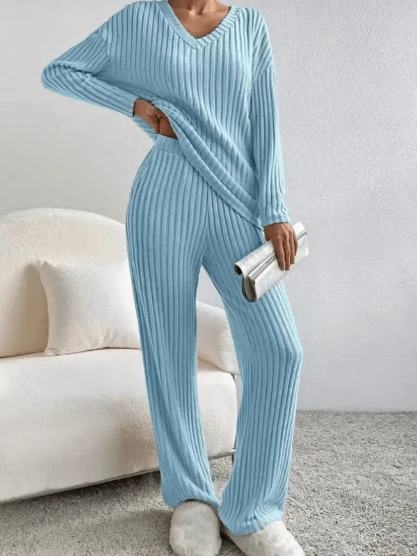 Mara Ribbed Knit Lounge Set | Women's Two-Piece Co-ord