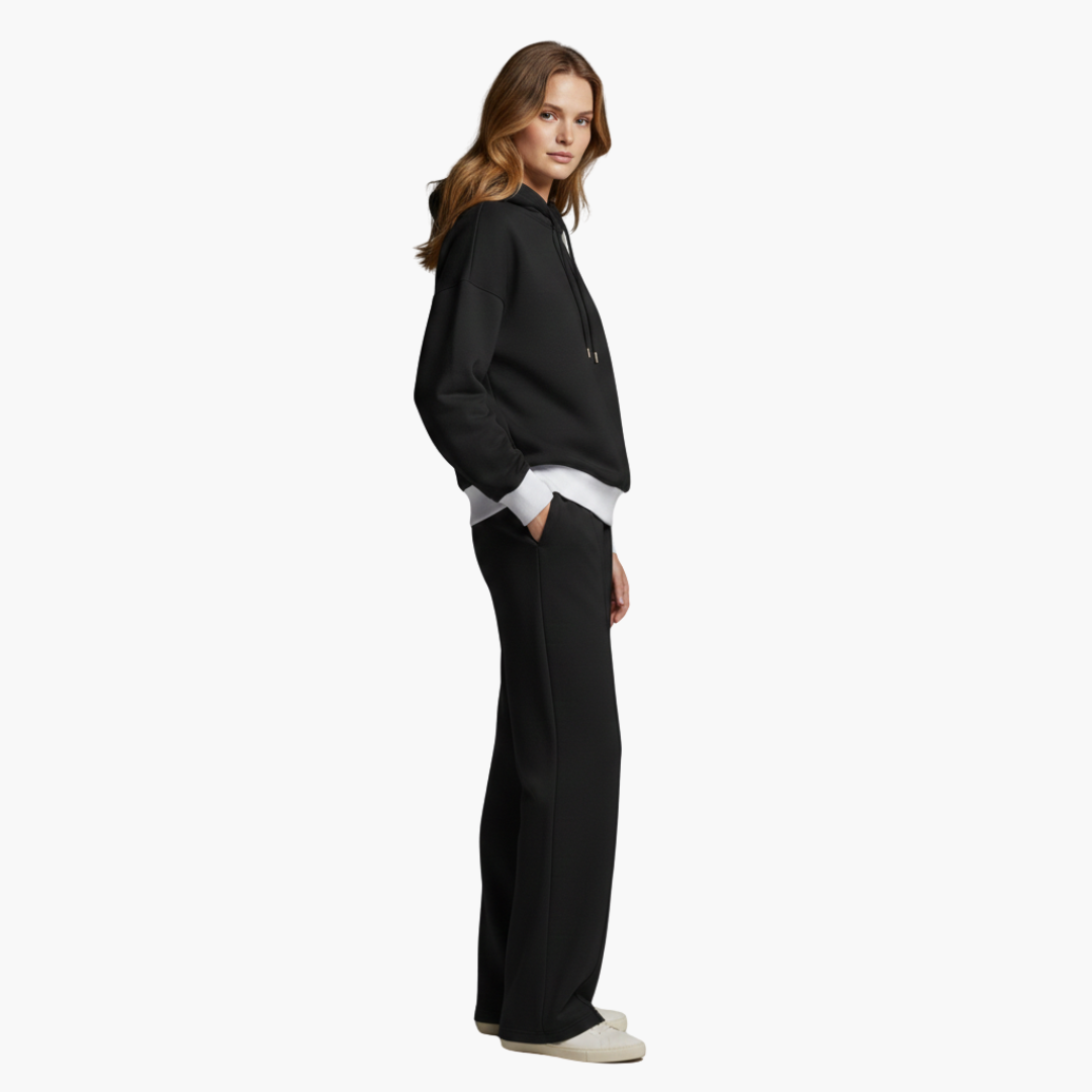 Renata Hooded Wide-Leg Lounge Set | Women's Two-Piece
