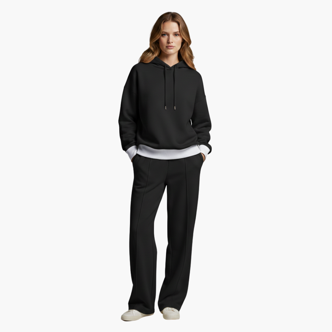 Renata Hooded Wide-Leg Lounge Set | Women's Two-Piece