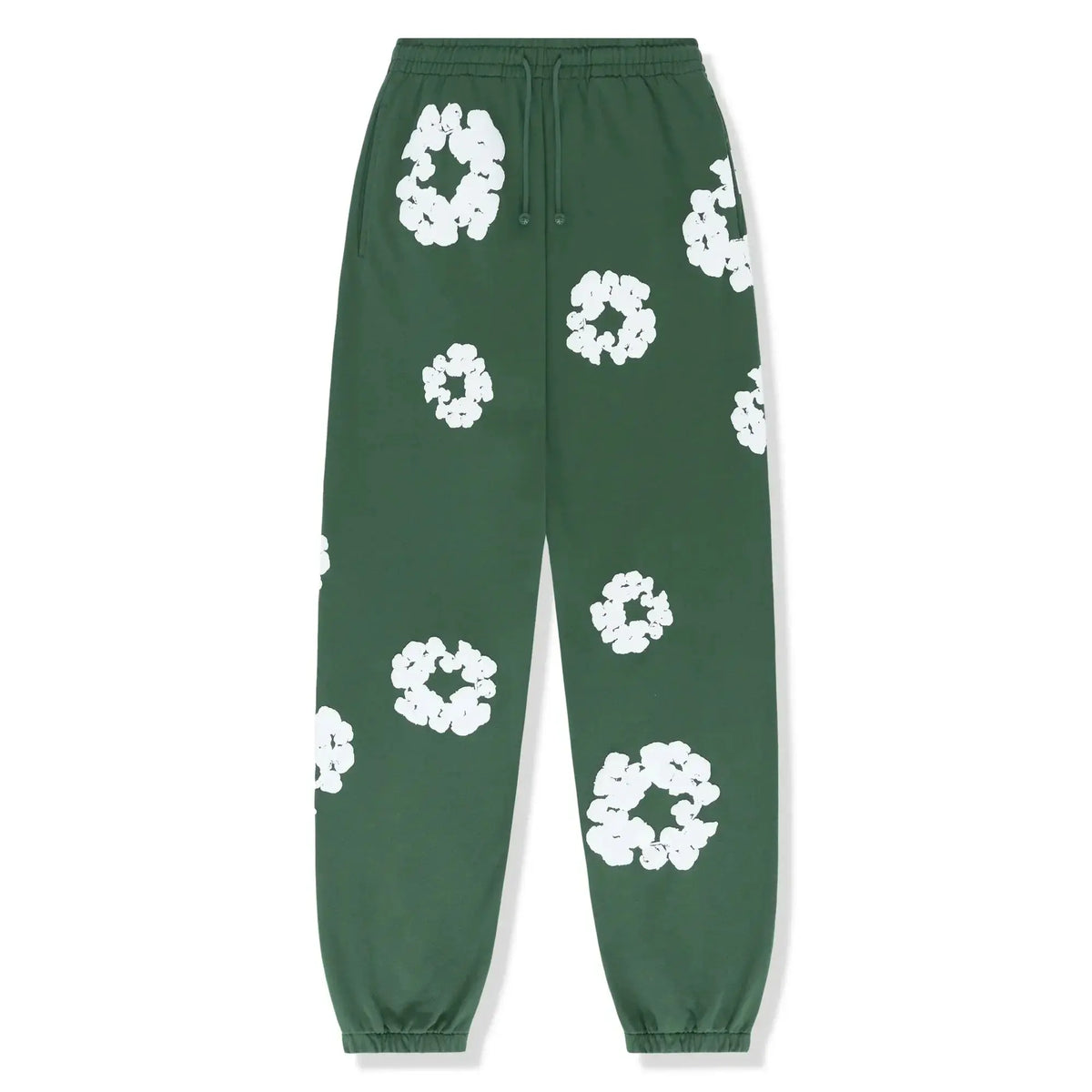 Hooded Tracksuit Set with Drawstring Trousers and Floral Detail