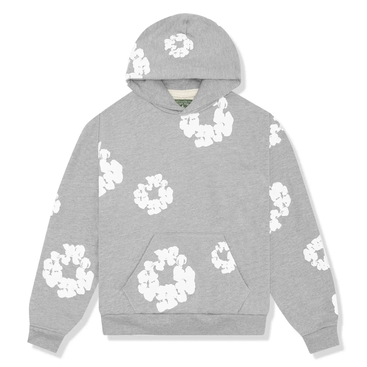 Hooded Tracksuit Set with Drawstring Trousers and Floral Detail