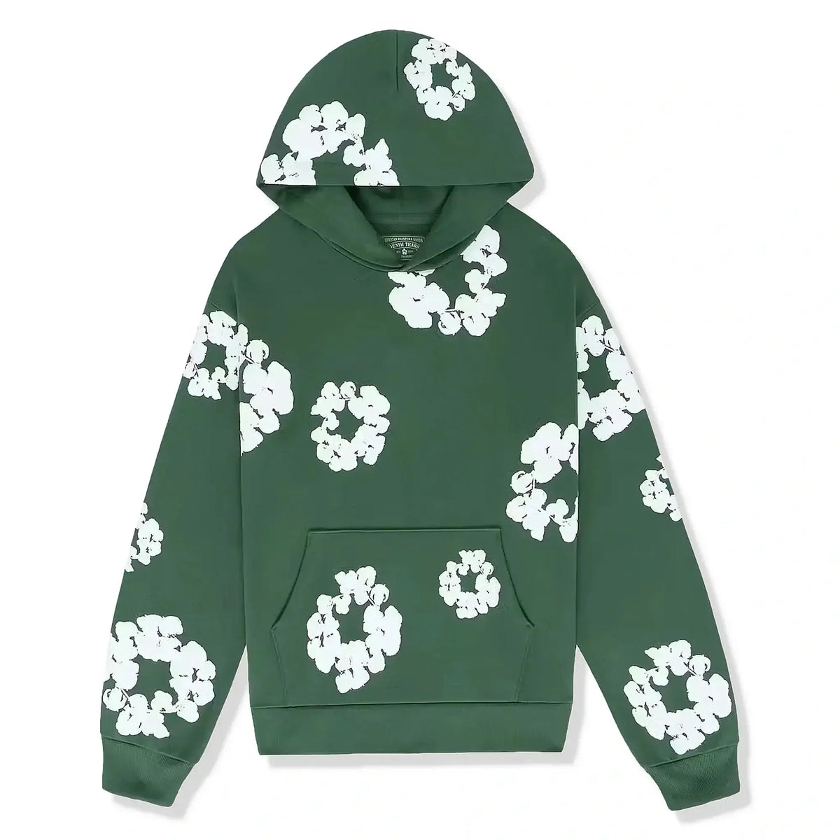 Hooded Tracksuit Set with Drawstring Trousers and Floral Detail
