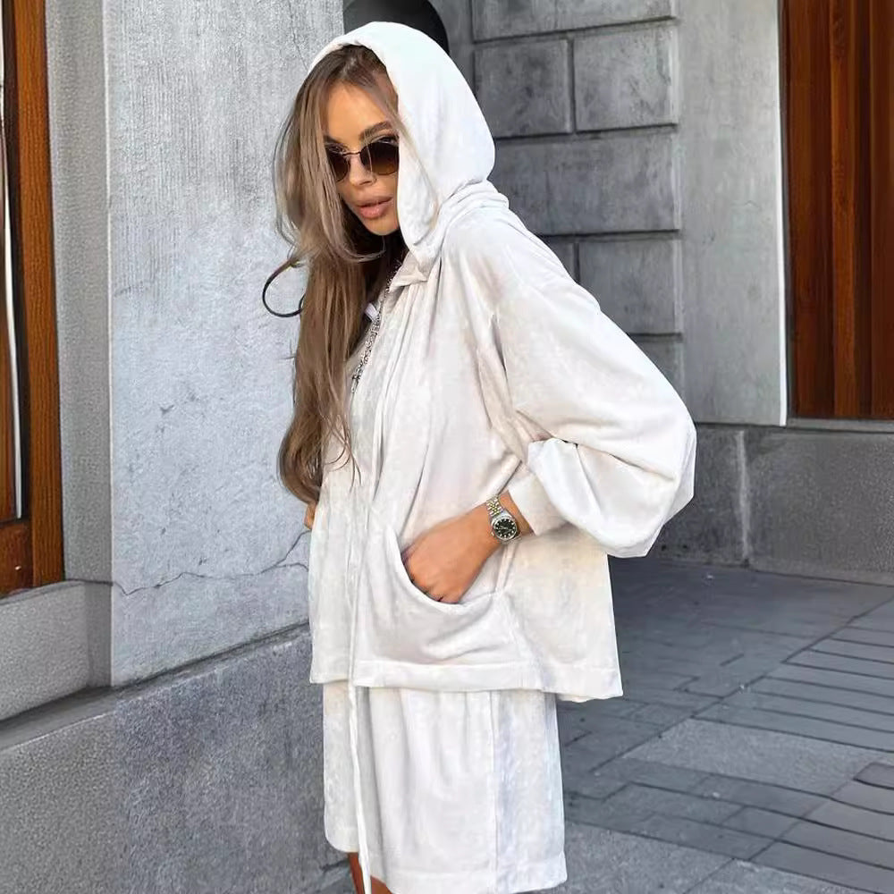 Wren Hoodie & Shorts Lounge Set | Women's Two-Piece