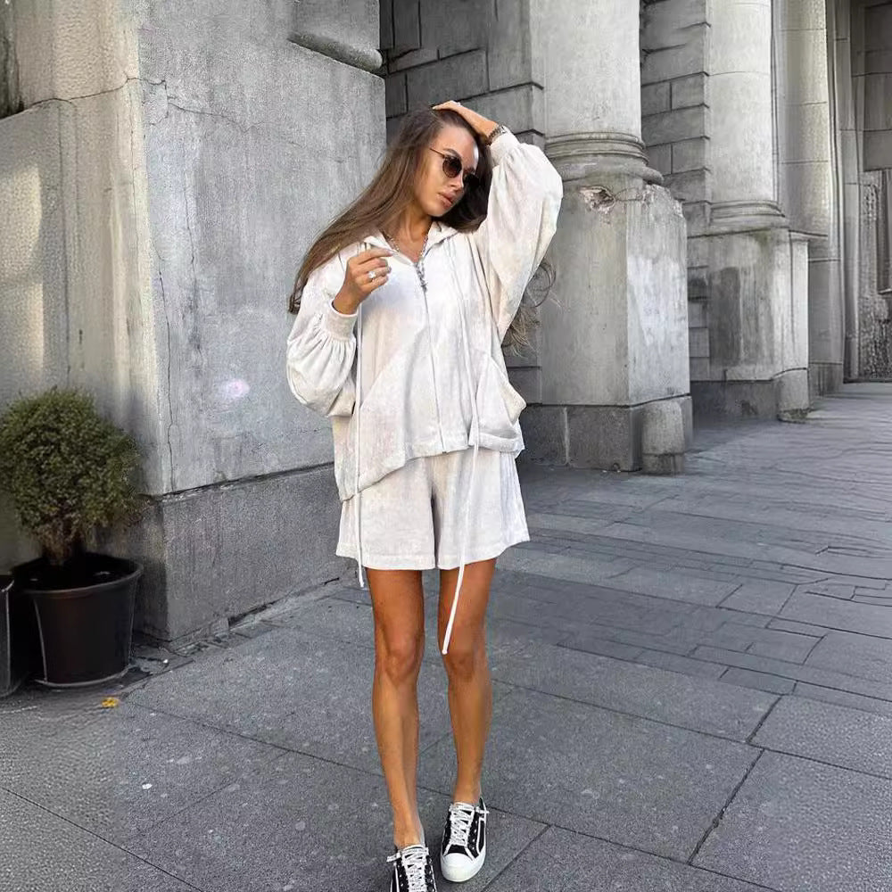 Wren Hoodie & Shorts Lounge Set | Women's Two-Piece