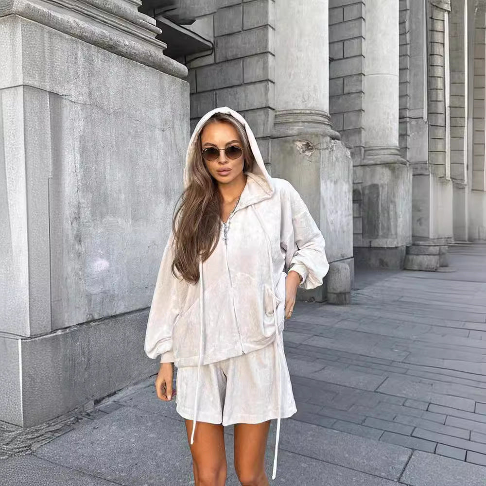 Wren Hoodie & Shorts Lounge Set | Women's Two-Piece