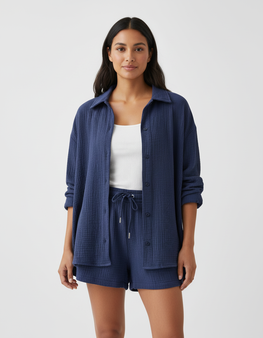 Sienna | Women's Lightweight Lounge Set with Relaxed Shorts