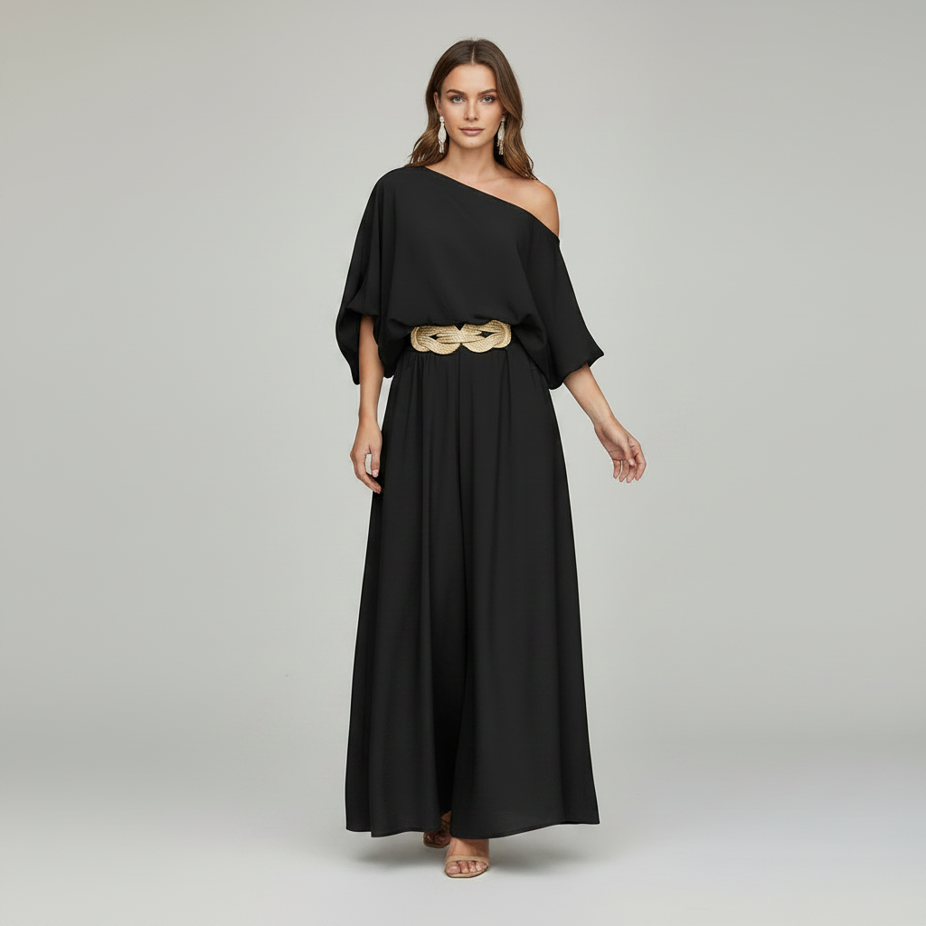 Rosa Long Sleeve Lounge Set | Women's Wide-Leg Two-Piece