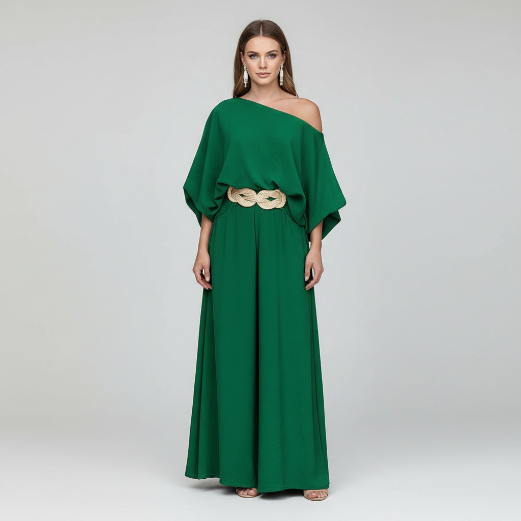 Rosa Long Sleeve Lounge Set | Women's Wide-Leg Two-Piece
