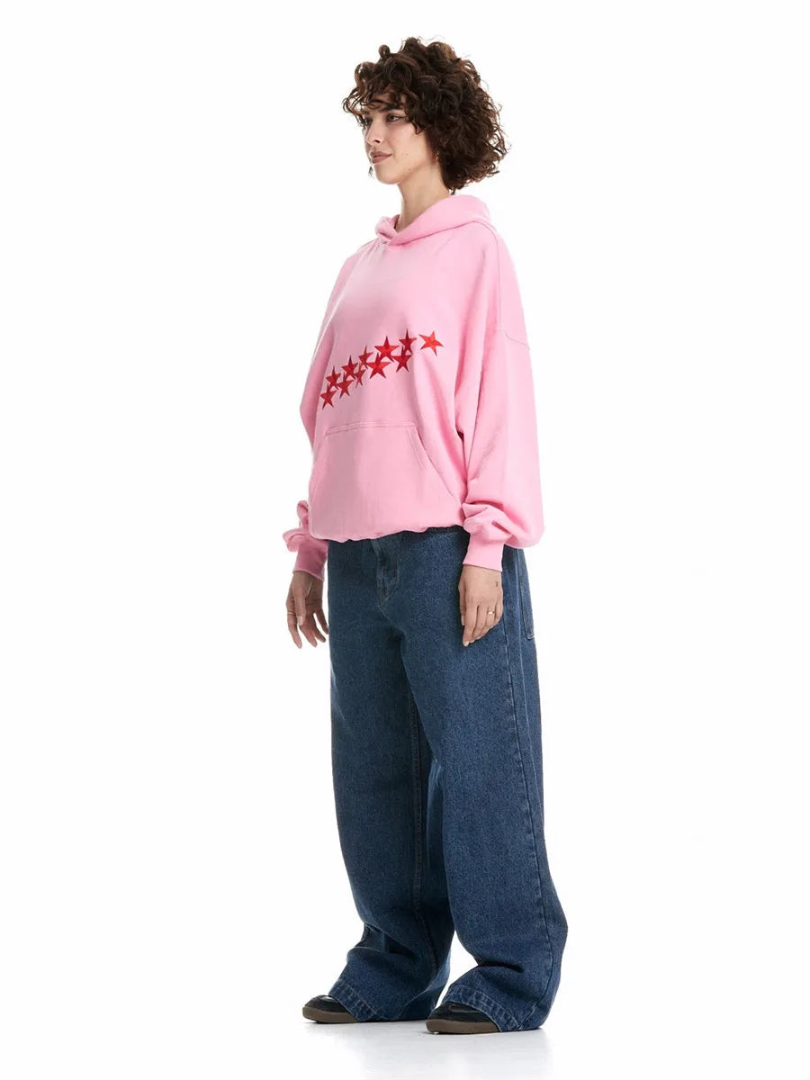Matilda | Oversized Hoodie with Star Print