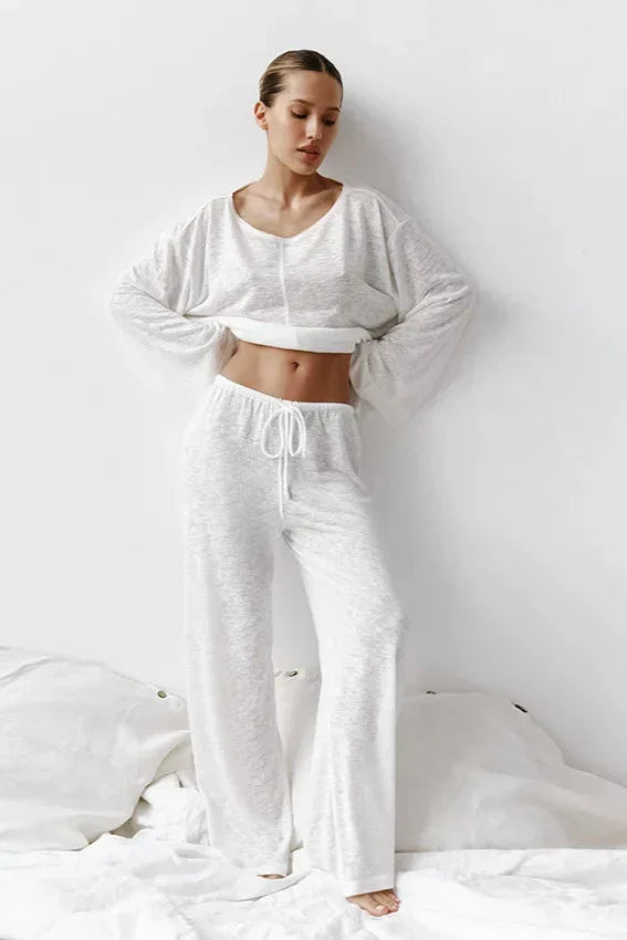 Florence | Loungewear Wide-Leg Two-Piece Set