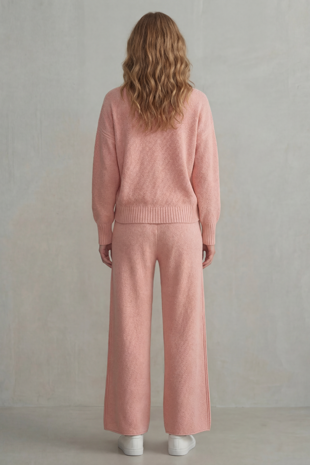 Seria Textured Knit Lounge Set | Women's Wide-Leg Two-Piece