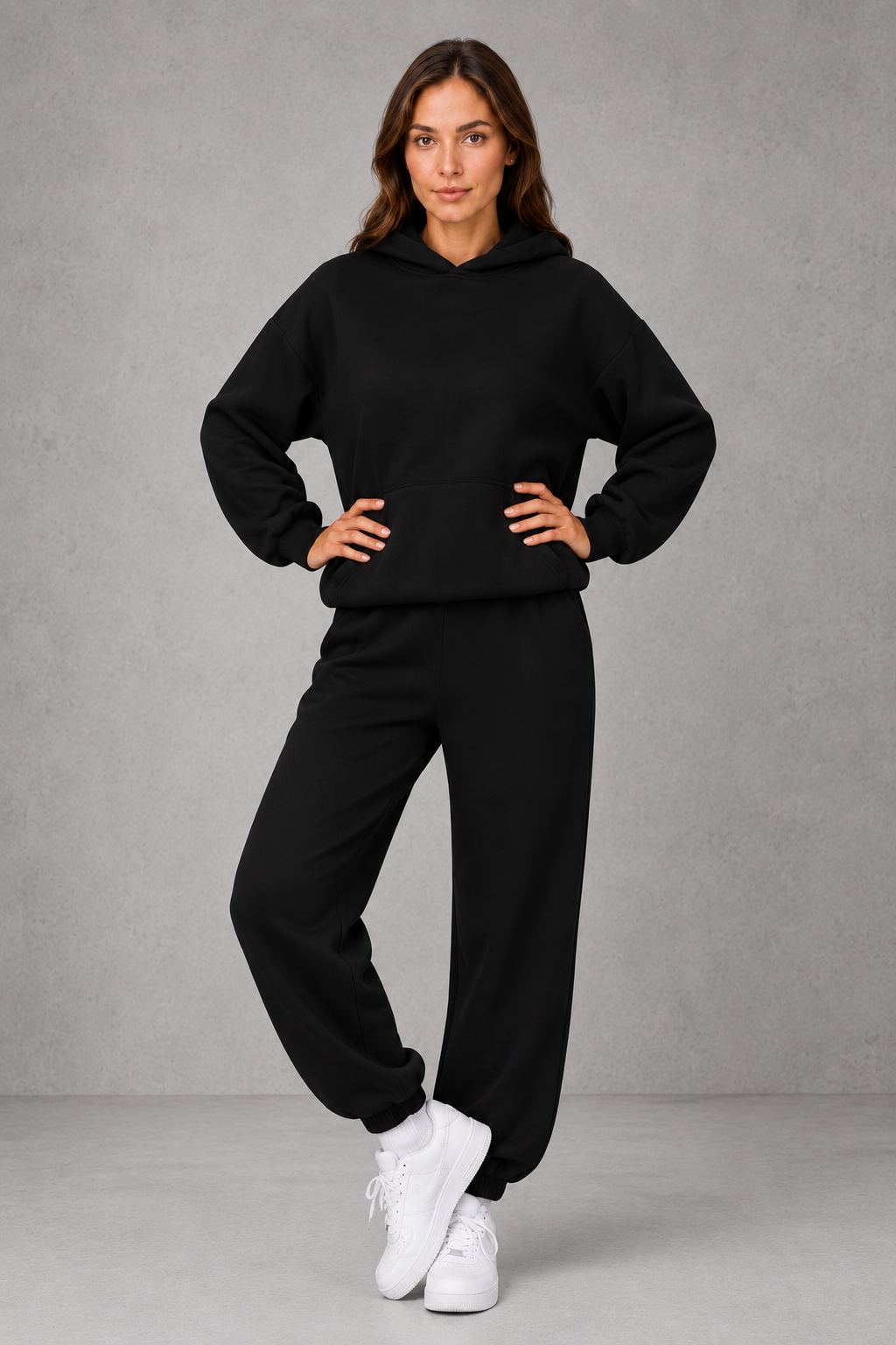 Ines Hooded Sweatshirt & Jogger Set | Women's Tracksuit Two-Piece