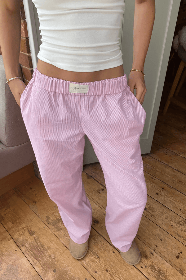 Piper Wide-Leg Lounge Trousers | Women's Textured Trousers