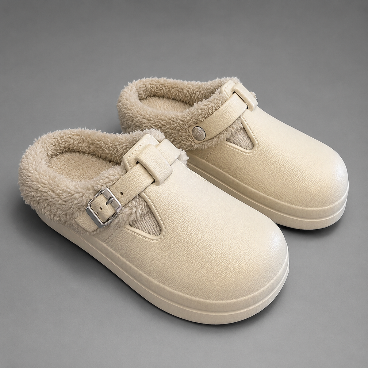 Ivy Fur-Lined Mule Slipper | Women's Non-Slip House Slide