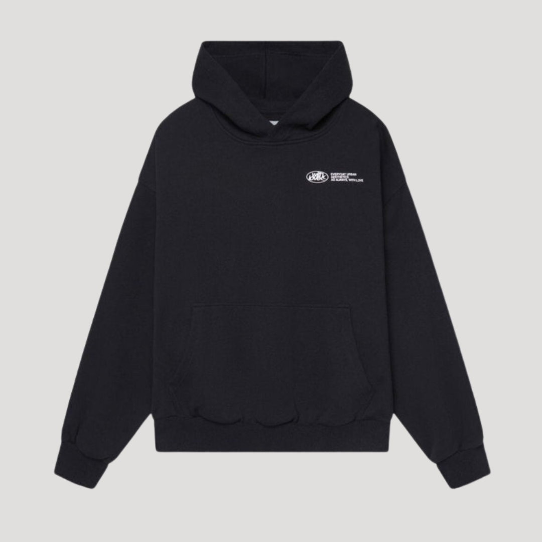 Women's Oversized Hoodie with Graphic Print and Kangaroo Pocket