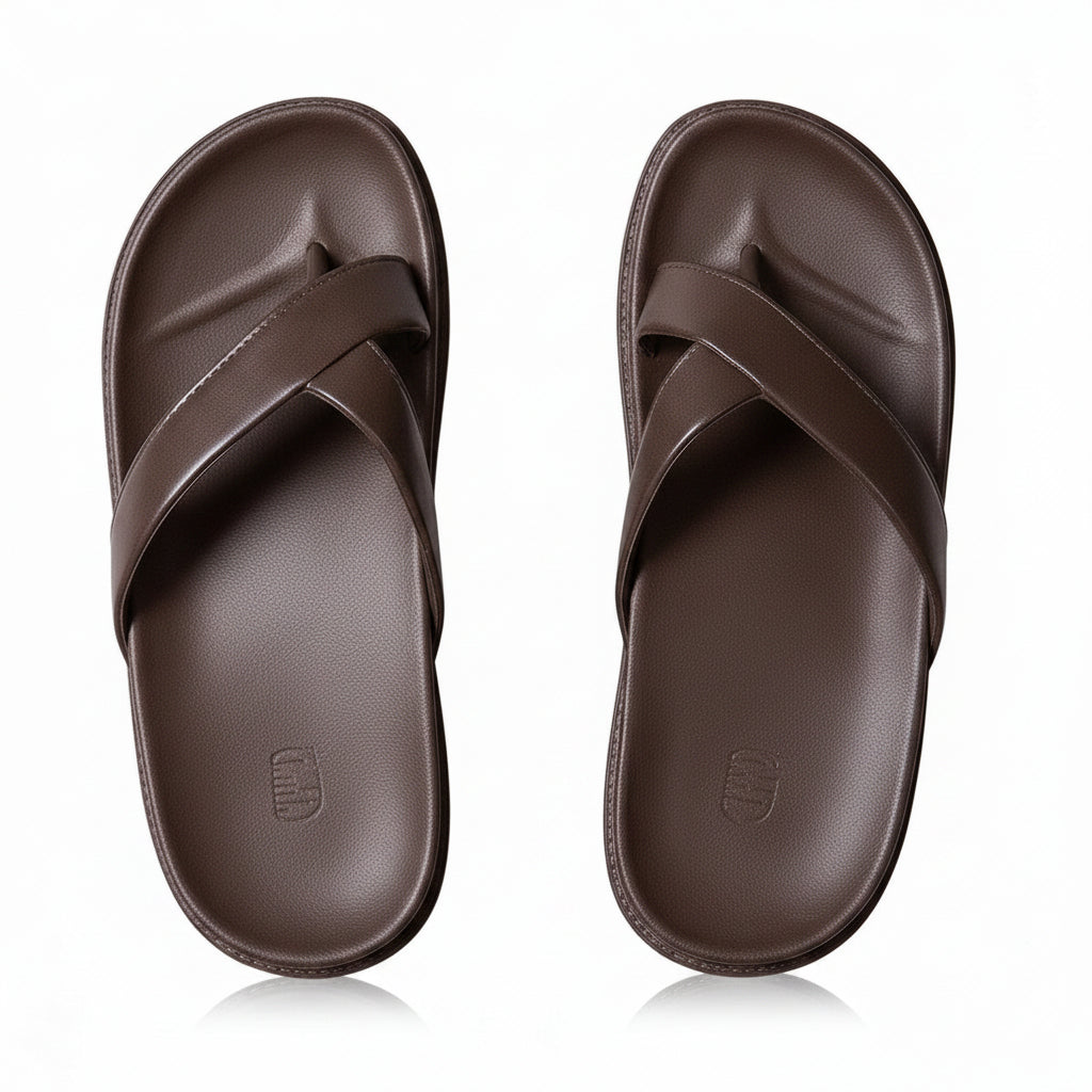 Isla | Platform Slippers with Crisscross Straps