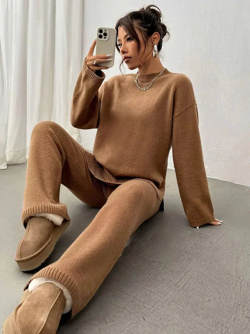 Elodie Knit Sweater & Wide-Leg Set | Women's Two-Piece Co-ord