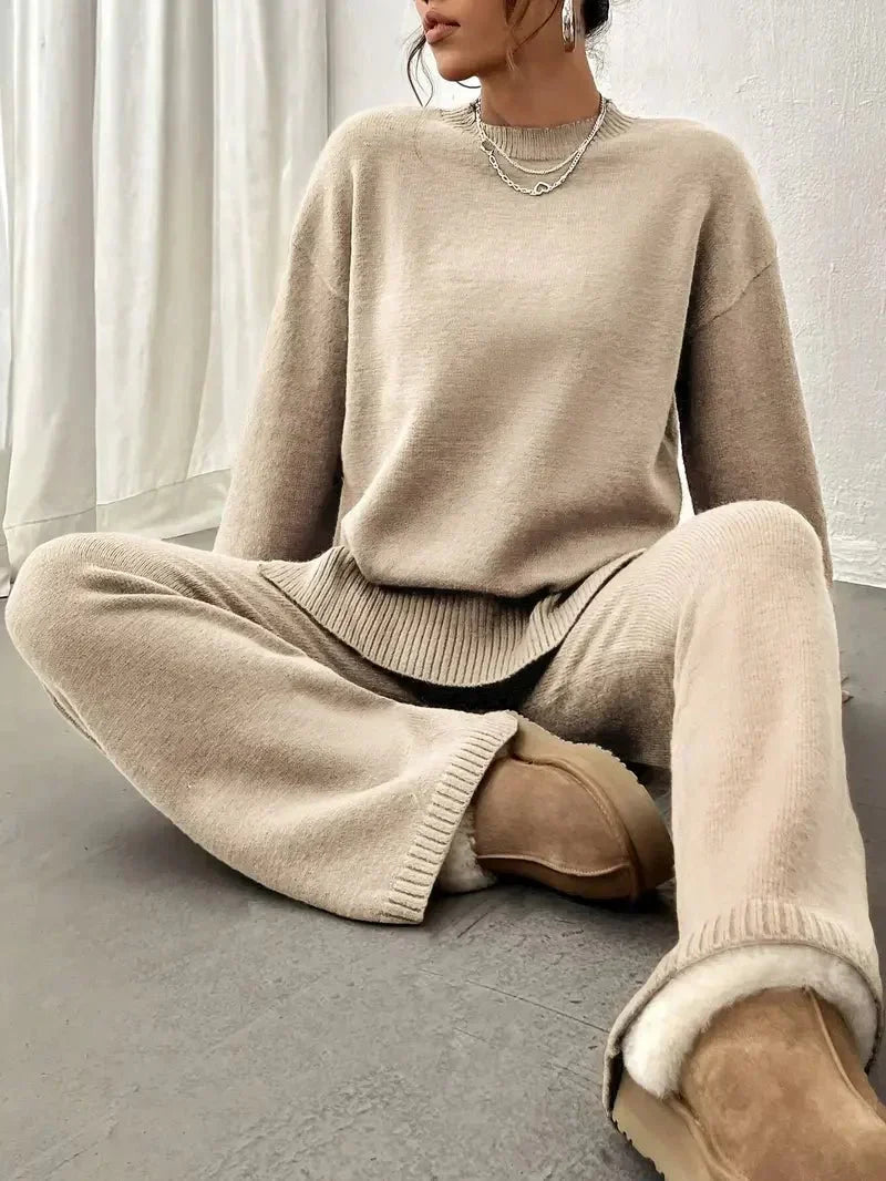Elodie Knit Sweater & Wide-Leg Set | Women's Two-Piece Co-ord