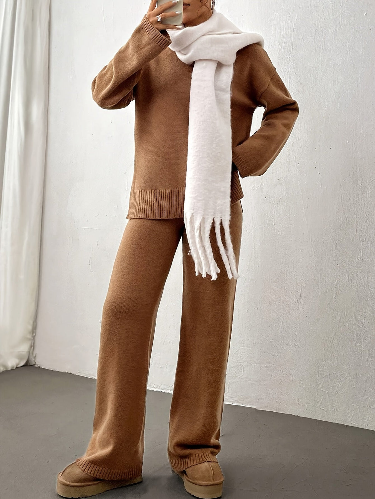 Elodie Knit Sweater & Wide-Leg Set | Women's Two-Piece Co-ord