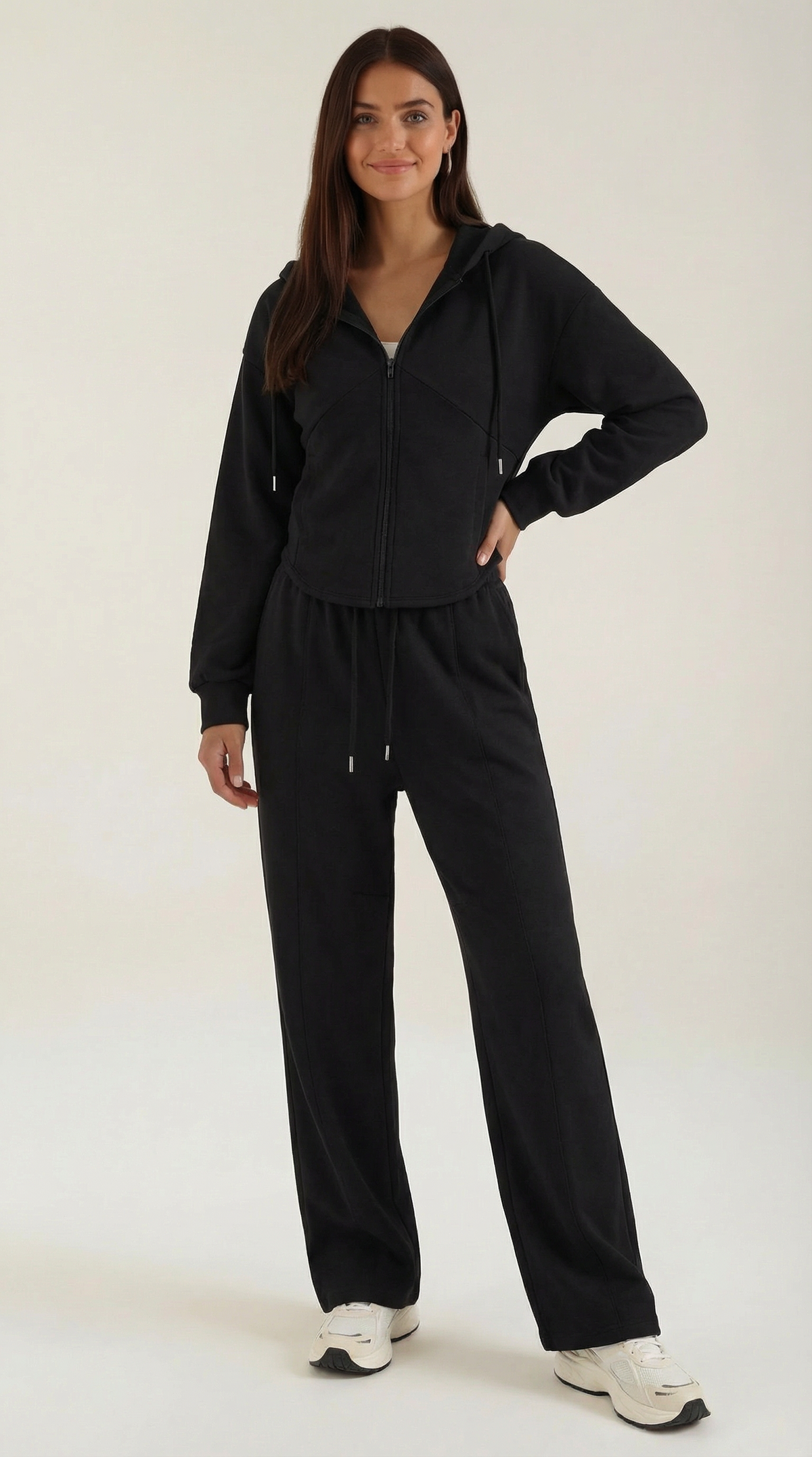 Faye Hoodie & Wide-Leg Pants Set | Women's Two-Piece