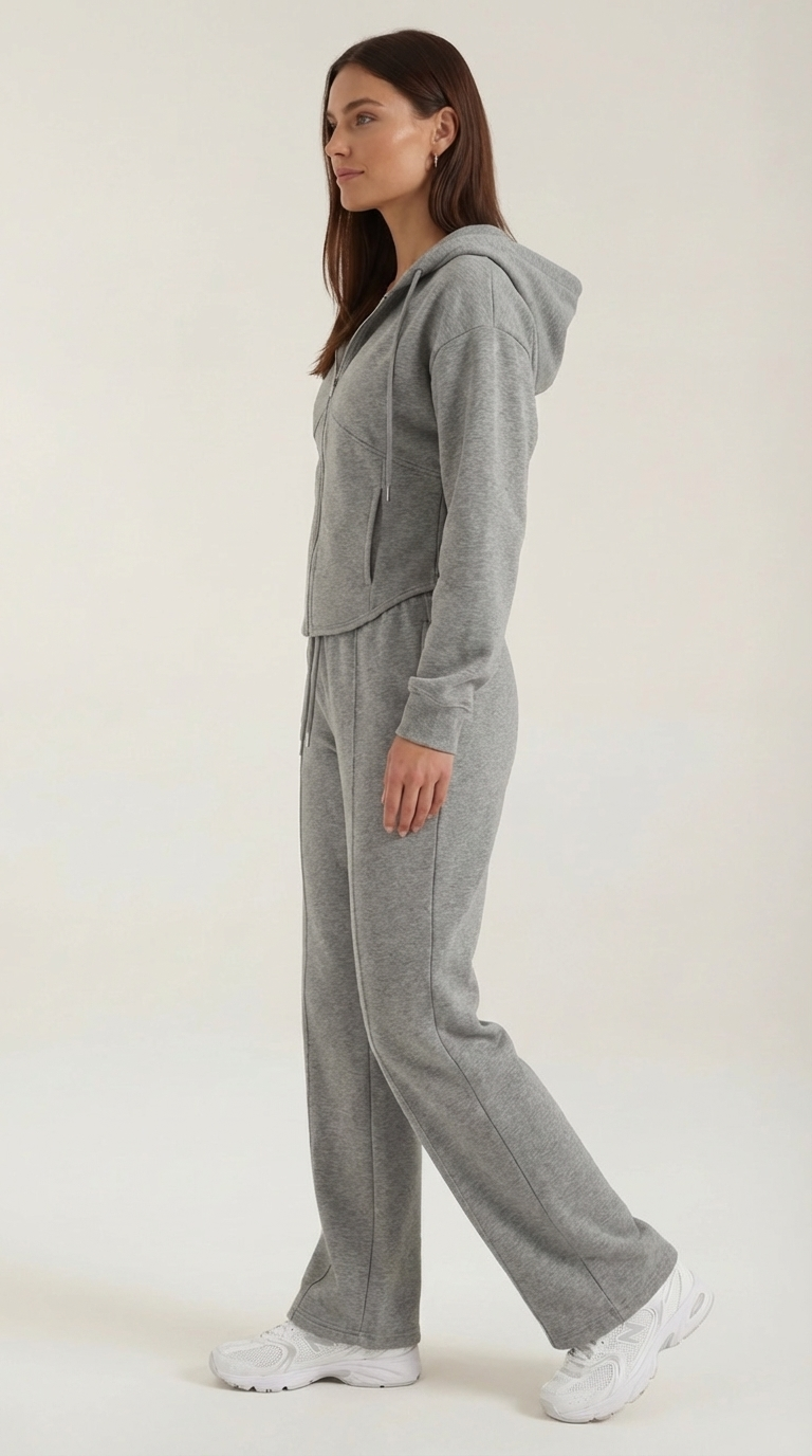 Faye Hoodie & Wide-Leg Pants Set | Women's Two-Piece