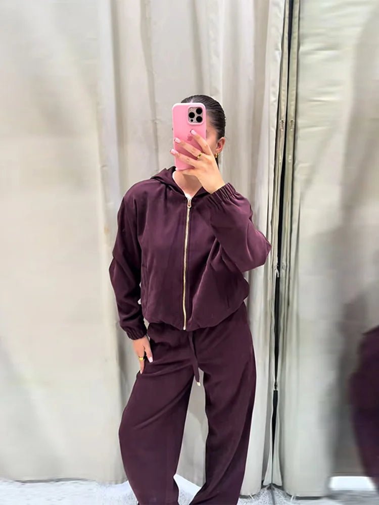 Amirah Hooded Tracksuit Set
