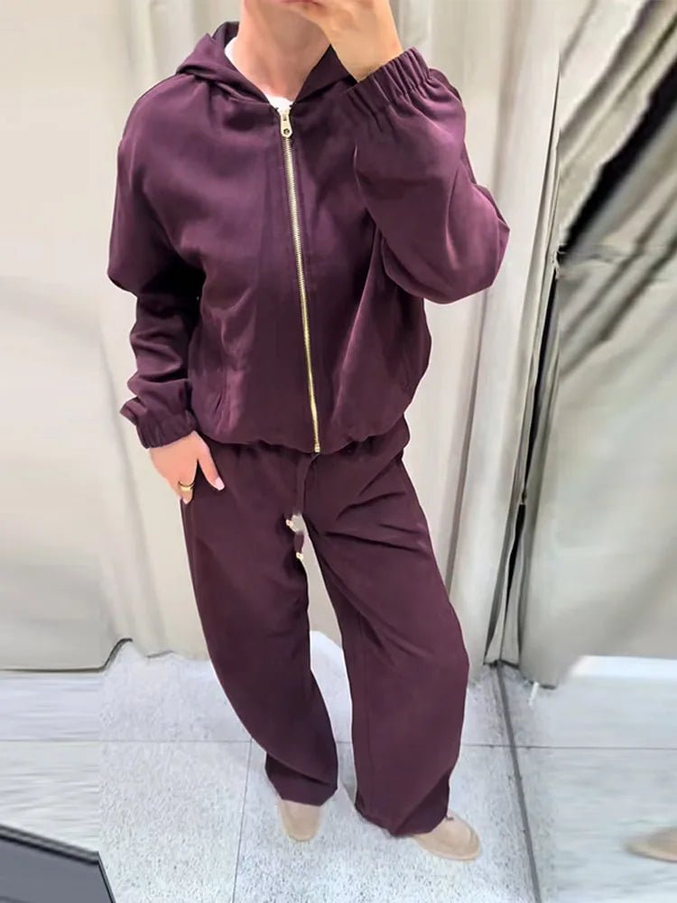Amirah Hooded Tracksuit Set