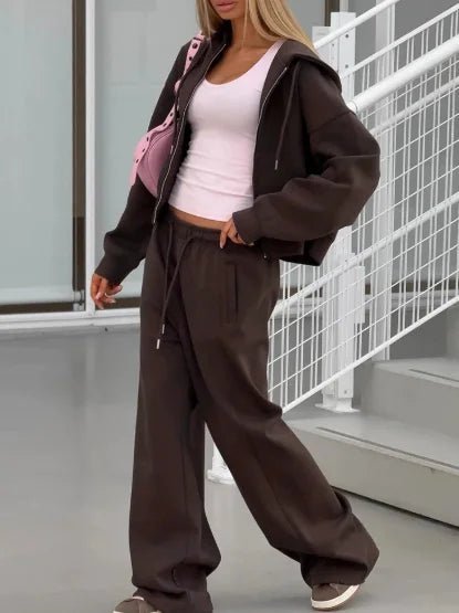Cecilia Oversized Hoodie Tracksuit | Women's Wide-Leg Set