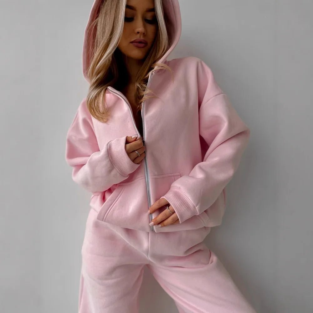 Cecilia Oversized Hoodie Tracksuit | Women's Wide-Leg Set