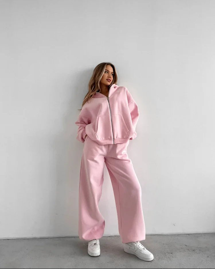 Cecilia Oversized Hoodie Tracksuit | Women's Wide-Leg Set