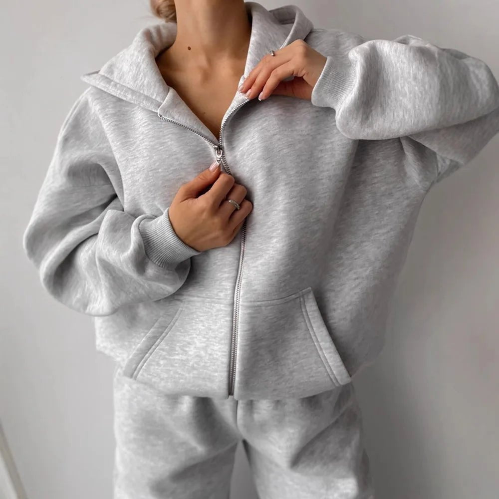 Cecilia Oversized Hoodie Tracksuit | Women's Wide-Leg Set