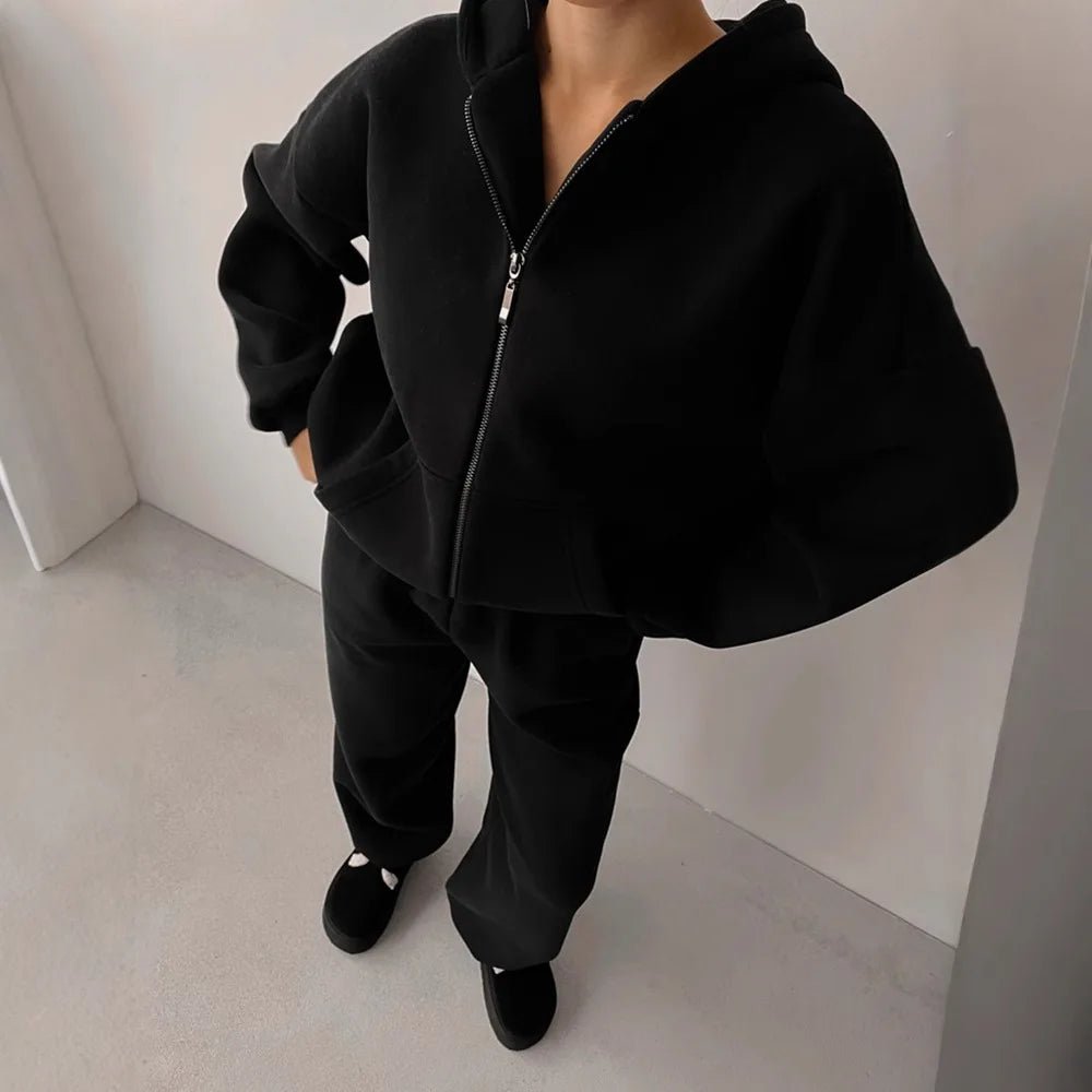 Cecilia Oversized Hoodie Tracksuit | Women's Wide-Leg Set
