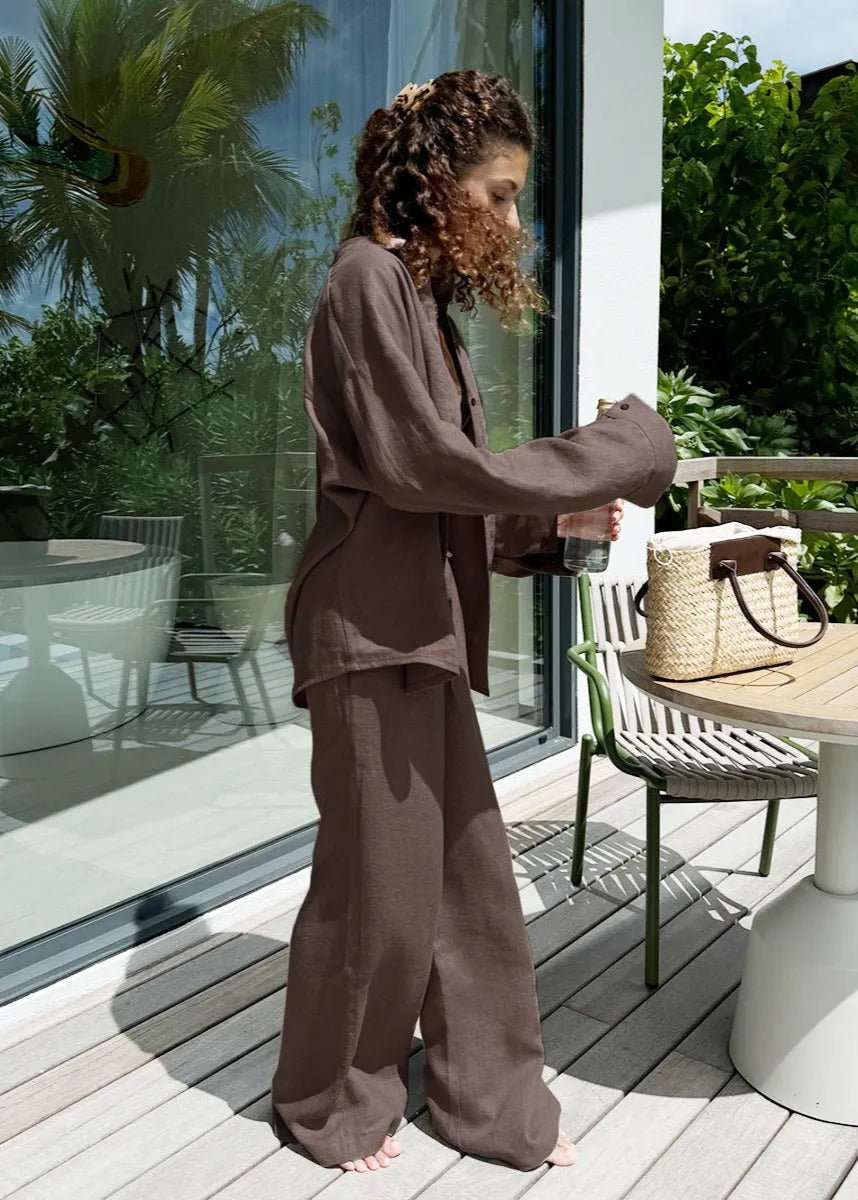 Sophia Shirt & Lounge Pants Set | Women's Two-Piece Loungewear